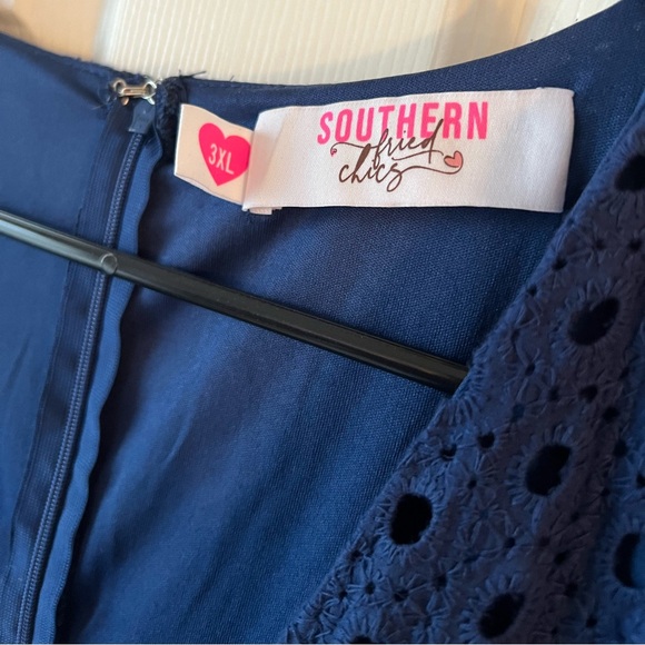 SouthernFriedChics Born Ready Dress in Navy Size 3XL - Picture 4 of 5